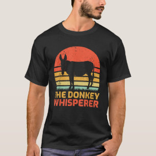 T-shirt Vintage L'Âne Whisperer Rétro Donkey T Shirt
