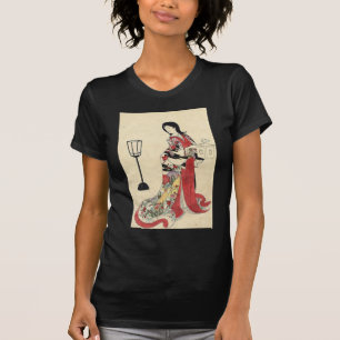 T-shirt vintage lanterne rouge kimono japonais geisha