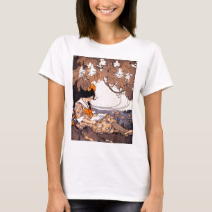 T-shirt Vintage Lecture sous un arbre