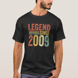 T-shirt Vintage Legend Since 2009 13Th Birthday Retro Men