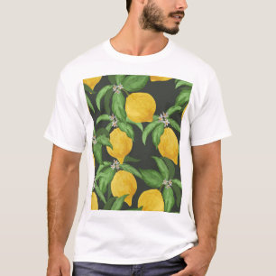 T-shirt Vintage Lemon Tropical Motif