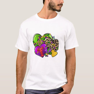 T-shirt Vintage Leopard Hearts Mardi