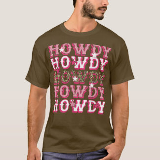 T-shirt Vintage Leopard Howdy Rodeo Western Country Southe