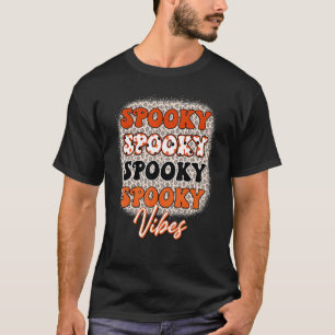 T-shirt Vintage Leopard Vibes Éffrayantes Halloween Hommes