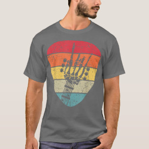 T-shirt Vintage les années 70 Rock & Roll Squelette Guitar