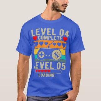 T-shirt Vintage Level 4 Complete Fun 4 Year Wedding Annive