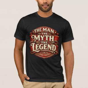 T-shirt Vintage L'Homme Le Mythe La Légende Fête des Pères
