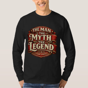 T-shirt Vintage L'Homme Le Mythe La Légende Fête des Pères