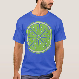 T-shirt Vintage Lime Sliced Vegan Vegetarians Summer Fruit