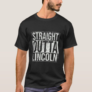 T-shirt Vintage Lincoln Outta droite