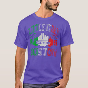T-shirt Vintage Little Italie drapeau italien Boston North