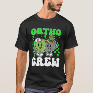 T-shirt Vintage Lucky Ortho Équipage Infirmière St Patrick