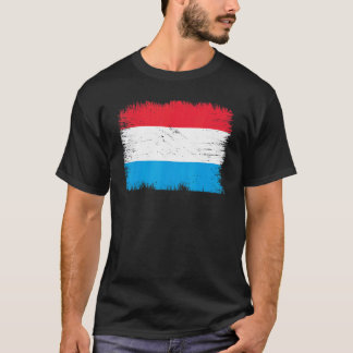 T-shirt Vintage Luxembourg Flag Luxembourg Independence Da