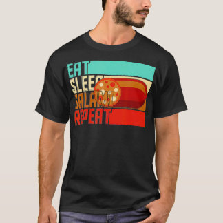 T-shirt Vintage Manger Sleep Répéter Salami