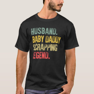 T-shirt Vintage Mari bébé père de la légende de la mise au