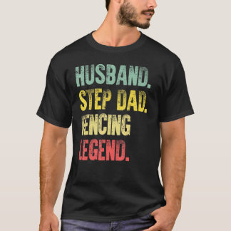 T-shirt Vintage mari étape papa clôturer la légende
