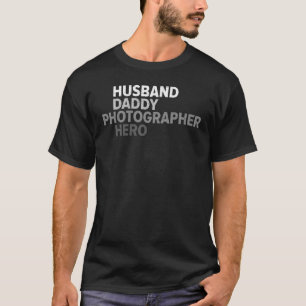 T-shirt Vintage mari papa photographe Héros drôle photo