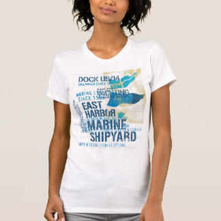 T-shirt Vintage Marine Shipyard - Yach Nautique de la côte