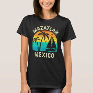 T-shirt Vintage Mazatlan Mexico Sunset - Famille correspon