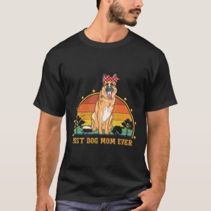 T-shirt Vintage Meilleur berger allemand Chien Maman Jour 