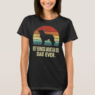 T-shirt Vintage Meilleur Bernese Mountain Dog Papa Jamais