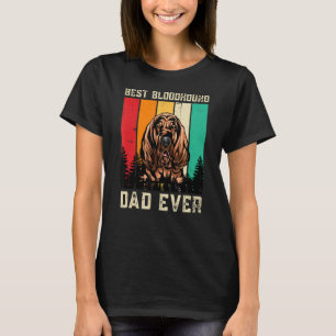 T-shirt Vintage Meilleur Bloodhound Papa Jamais Fête des p