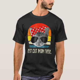 T-shirt Vintage Meilleur Chat Maman Jamais Drôle Chat Momm