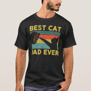 T-shirt Vintage Meilleur Chat Papa Ever Chat Papa Père Jou