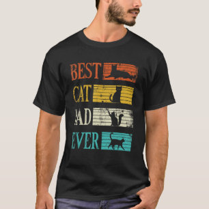 T-shirt Vintage Meilleur Chat Papa Jamais Chat Papa Daddy 