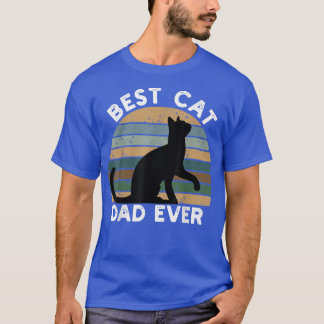 T-shirt Vintage Meilleur Chat Papa Jamais Chemise - Amoure