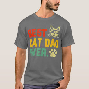 T-shirt Vintage Meilleur Chat Papa Jamais Drôle Chat Daddy