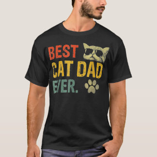 T-shirt Vintage Meilleur Chat Papa Jamais T Chat Papa Cade