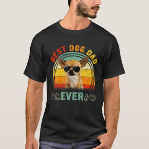 T-shirt Vintage Meilleur Chien Papa Ever Chihuahua Lover P