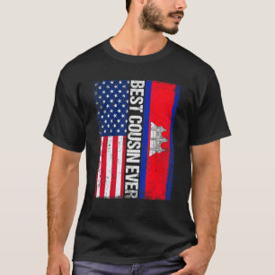 T-shirt Vintage Meilleur Cousin jamais rétro Cambodge amér
