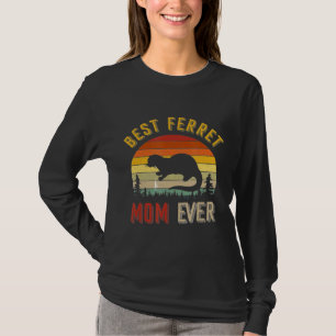 T-shirt Vintage Meilleur Ferret Maman Jour des mères