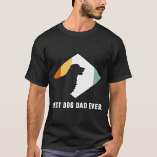 T-shirt Vintage - Meilleur Golden Retriever Chien Papa Jam