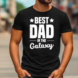 T-shirt Vintage meilleur papa dans la chemise Galaxy Drô