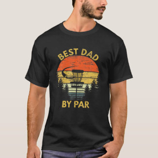 T-shirt Vintage Meilleur Papa Par Disque Golf Cadeau Homme