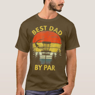 T-shirt Vintage Meilleur Papa Par Disque Golf Cadeau Homme