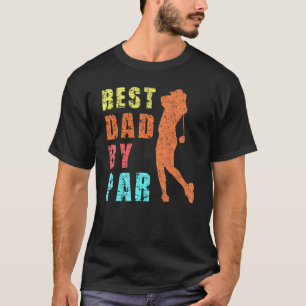 T-shirt Vintage Meilleur Papa Par Fête des pères Golf Pour