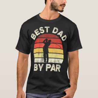 T-shirt Vintage Meilleur papa Par Par Fête des pères Golf