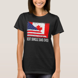 T-shirt Vintage Meilleur Père célibataire Jamais Rétro Amé