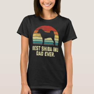 T-shirt Vintage meilleur Shiba Inu Papa jamais chien