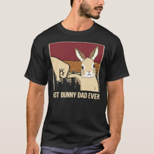 T-shirt Vintage Meilleure Bunny Papa Ever Fête des pères
