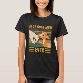 T-shirt Vintage Meilleure chèvre Maman Ever Drôle Chèvre M