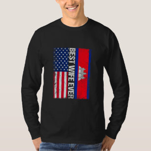 T-shirt Vintage meilleure femme jamais rétro Amérique Camb