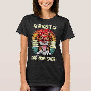 T-shirt Vintage Meilleure frontière Collie Maman Ever Chie
