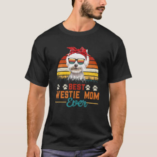 T-shirt Vintage Meilleure Westie Maman Ever West Highland