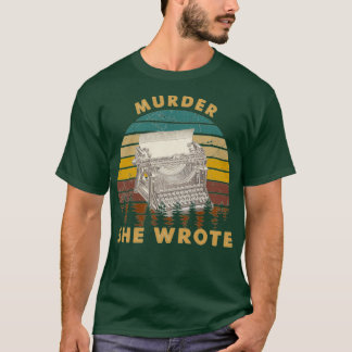 T-shirt Vintage Meurtre Elle A Écrit Amour Cadeau Meurtre