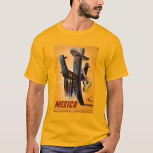 T-shirt Vintage Mexique - Mexique Voyage Tourisme Advert